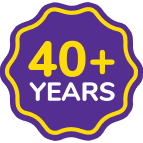 40+ Years logo